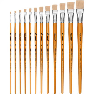 Pincel Para Artesanato Roma Ponta Chata 20 615 20 - Kit C/12 