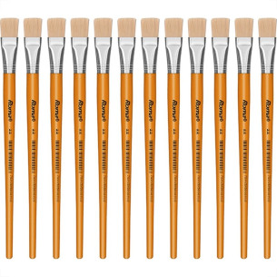 Pincel Para Artesanato Roma Ponta Chata 22 615 22 - Kit C/12 