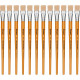 Pincel Para Artesanato Roma Ponta Chata 22 615 22 - Kit C/12 Pincel Para Artesanato Roma Ponta Chata 22 615 22 - Kit C/12