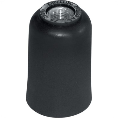 Soquete Abajur Coluna Liso Perlex Preto 1103Pr