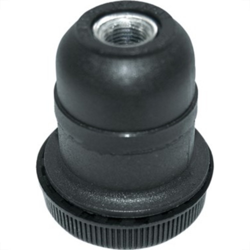 Soquete Abajur Rosca Com Tampa Perlex Preto 1108Pr
