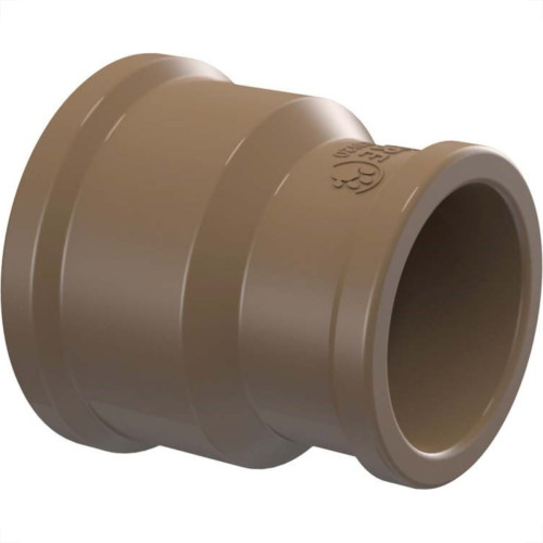 Luva Marrom Tigre Liso Liso Reducao 50Mmx25Mm - Kit C/10 Luva Marrom Tigre Liso Liso Reducao 50Mmx25Mm - Kit C/10