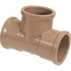 Tee Marrom Krona Liso Liso Liso 40Mm 457 - Kit C/10 Tee Marrom Krona Liso Liso Liso 40Mm 457 - Kit C/10