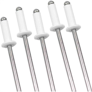 Rebite Rebitop Aluminio Branco Repuxo R312 Mil