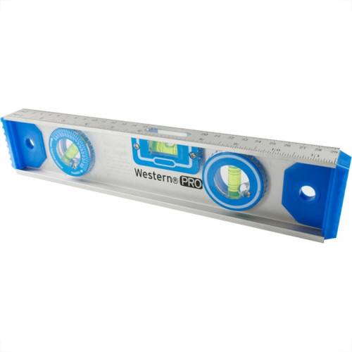 Nivel De Aluminio Western 3 Bolhas 12'' 30Cm Hl50 Nivel De Aluminio Western 3 Bolhas 12'' 30Cm Hl50