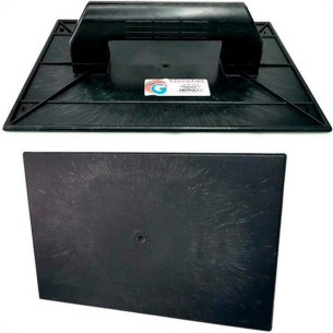 Desempenadeira Pvc Giraldi 16 Lisa Preta 
