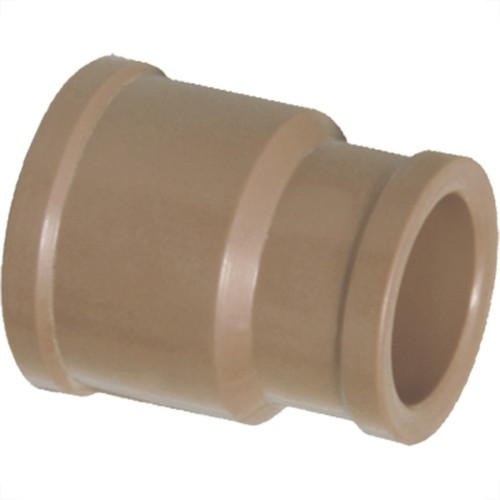 Luva Marrom Krona Liso Liso Reducao 25Mm X20Mm 450 - Kit C/50 Luva Marrom Krona Liso Liso Reducao 25Mm X20Mm 450 - Kit C/50