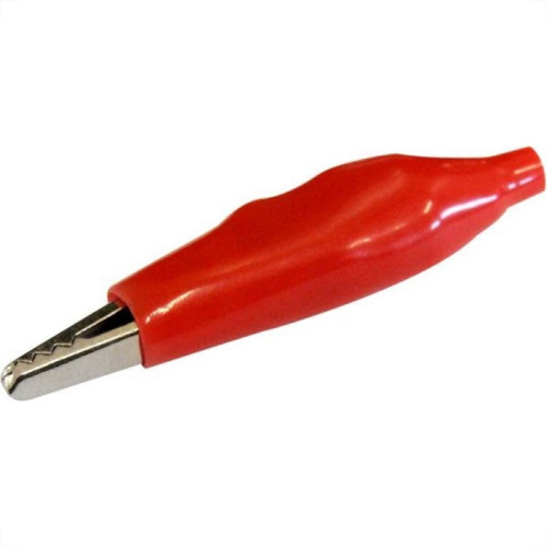 Garra Jacare Pequena Com Espaguete Para Bateria Vermelha 811 - Kit C/50 Garra Jacare Pequena Com Espaguete Para Bateria Vermelha 811 - Kit C/50