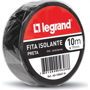 Fita Isolante Legrand 10M X 19Mm  Ag-10Mat-N . / Kit C/ 10