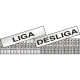 Placa Sinalizacao Aluminio 03X01 ''Liga/Desliga'' 24 Pecas 100Cq Placa Sinalizacao Aluminio 03X01 ''Liga/Desliga'' 24 Pecas 100Cq
