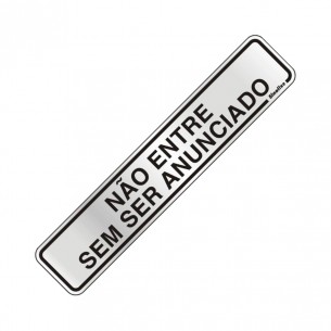 Placa Sinalizacao Aluminio 05X25 