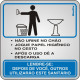 Placa Sinalizacao Aluminio 15X15 ''Procedimento Sanitario Masculino'' 120Aj Placa Sinalizacao Aluminio 15X15 ''Procedimento Sanitario Masculino'' 120Aj