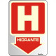 Placa Sinalizacao Aluminio 16X23 ''Hidrante'' Fluorescente 150Ak Placa Sinalizacao Aluminio 16X23 ''Hidrante'' Fluorescente 150Ak