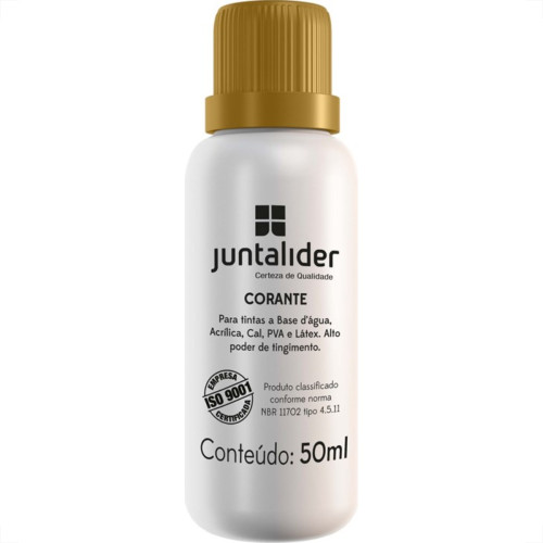 Corante Juntalider Ocre 50Ml Para Tinta - Kit C/12 Corante Juntalider Ocre 50Ml Para Tinta - Kit C/12