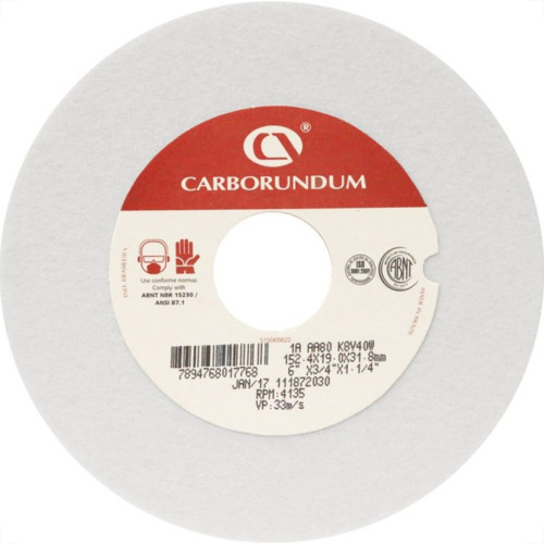 Rebolo Carborundum Branco 6X3/4X80 Rebolo Carborundum Branco 6X3/4X80