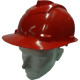 Capacete Com Carneira Ledan Plastico Vermelho 2534 Capacete Com Carneira Ledan Plastico Vermelho 2534