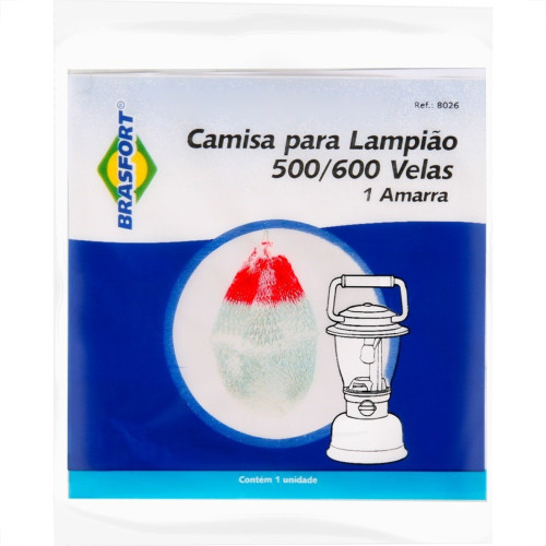Camisa Brasfort P/Lampiao 500/600V Pc - Kit C/12 Camisa Brasfort P/Lampiao 500/600V Pc - Kit C/12