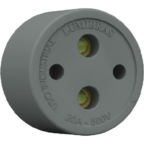 Tomada Externa Lumibras Nylon/Fibra 2X20 22.1 - Kit C/10 Tomada Externa Lumibras Nylon/Fibra 2X20 22.1 - Kit C/10