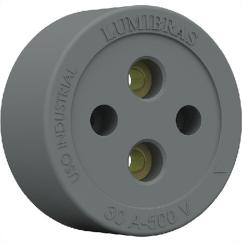 Tomada Externa Lumibras Nylon/Fibra 2X30 23.1 - Kit C/10 Tomada Externa Lumibras Nylon/Fibra 2X30 23.1 - Kit C/10
