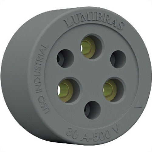Tomada Externa Lumibras Nylon/Fibra 3X32 33.1 - Kit C/10  Tomada Externa Lumibras Nylon/Fibra 3X32 33.1 - Kit C/10