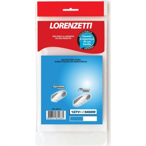 Resistencia Lorenzetti Futura Antiga 127V 5400W 3055E Resistencia Lorenzetti Futura Antiga 127V 5400W 3055E