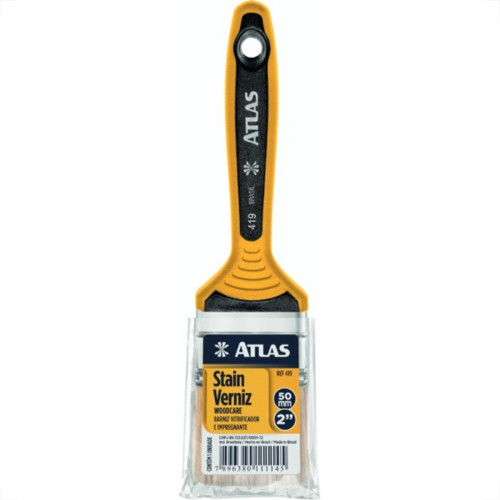 Pincel Trincha Pintura Atlas Dupla 2'' 419/5 - Kit C/12 Pincel Trincha Pintura Atlas Dupla 2'' 419/5 - Kit C/12