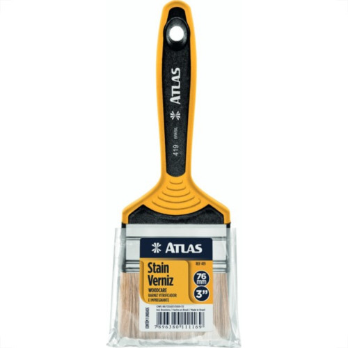 Pincel Trincha Pintura Atlas Dupla 3'' 419/7 - Kit C/12 Pincel Trincha Pintura Atlas Dupla 3'' 419/7 - Kit C/12