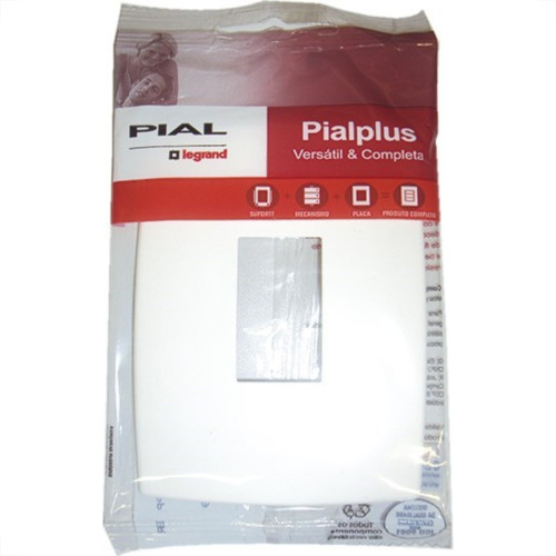 Placa Pial Plus 4X2 (1Modulo Vertical) 618501 Placa Pial Plus 4X2 (1Modulo Vertical) 618501