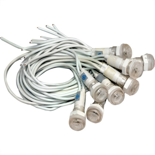 Sinaleiro Jng Com Rabicho Plr108 220V Branco 52161 - Kit C/10 Sinaleiro Jng Com Rabicho Plr108 220V Branco 52161 - Kit C/10