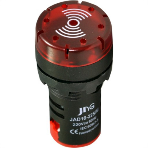 Sinaleiro Jng Cigarra Jad 1622 Vermelho 220V 52080 - Kit C/10