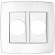 Placa Tramontina Trii 4X4 (2 Modulos Redondo) Placa Tramontina Trii 4X4 (2 Modulos Redondo)