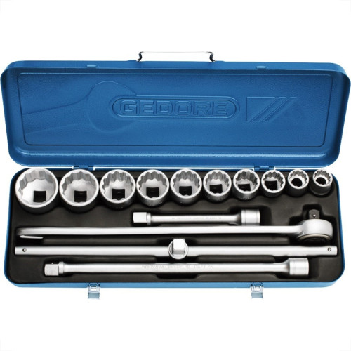 Soquete Gedore D32-3/4''Emz Estriado Metalico 14Pecas 17203 Soquete Gedore D32-3/4''Emz Estriado Metalico 14Pecas 17203