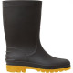 Bota Galocha Galocha Italbotas Calformax Preta Solado Amarelo Cano Medio 43/44 Cmpa509 Sf