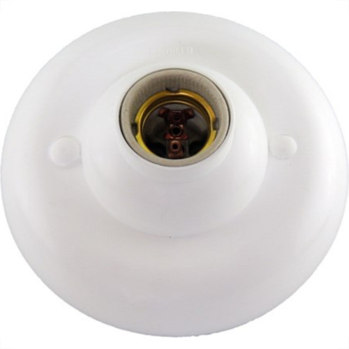 Plafonier Pvc Interneed Branco Redondo Soquete Porcelana E27 54016 Plafonier Pvc Interneed Branco Redondo Soquete Porcelana E27 54016