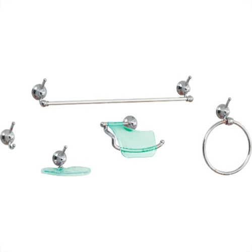Acessorio Wc Aquaplas Star Cromado/Fume 5 Pecas Acessorio Wc Aquaplas Star Cromado/Fume 5 Pecas