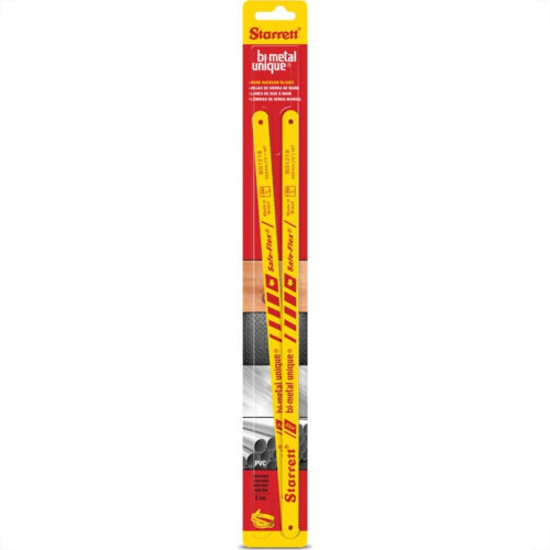 Serra Aco Bimetalico Unique Starrett 24D Com 2 Pecas Kbs1224-2 - Kit C/10 Serra Aco Bimetalico Unique Starrett 24D Com 2 Pecas Kbs1224-2 - Kit C/10