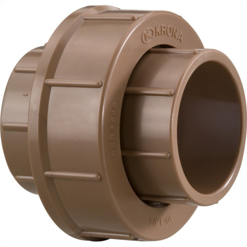 Uniao Marrom Krona Liso Liso 20Mm 474 - Kit C/20 Uniao Marrom Krona Liso Liso 20Mm 474 - Kit C/20
