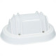 Luminaria Tartaruga Pvc Viewlux Oval Branca 21Cm -01