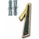 Numero Colonial Pvc Emave 1 Cartela 247 Numero Colonial Pvc Emave 1 Cartela 247