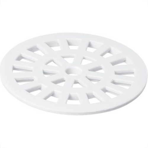 Grelha Plastica Herc Redonda Branca 10X10 293 - Kit C/6 Grelha Plastica Herc Redonda Branca 10X10 293 - Kit C/6