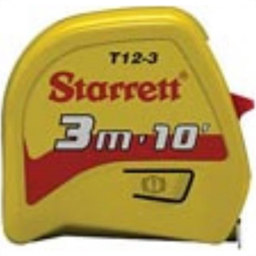 Trena Starrett 3M/10 Amarela Com Trava Kts12-3Me-S Trena Starrett 3M/10 Amarela Com Trava Kts12-3Me-S