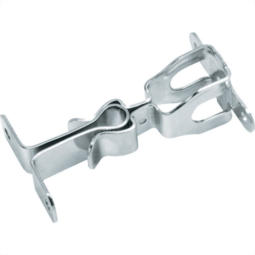 Fixador Porta Soprano Rodape Niquelado 3005.0180.01 - Kit C/12 Fixador Porta Soprano Rodape Niquelado 3005.0180.01 - Kit C/12
