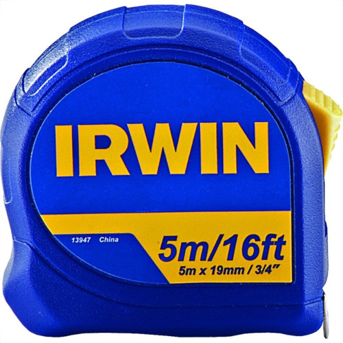 Trena Irwin Standard 5M/19Mm Com Trava Iw13947 Trena Irwin Standard 5M/19Mm Com Trava Iw13947