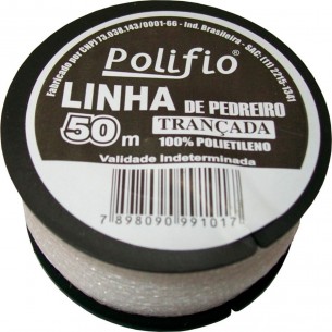 Linha Pedreiro Trancada Polifio 50M - Kit C/12