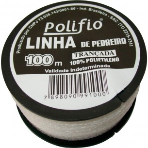 Linha Pedreiro Trancada Polifio 100M - Kit C/12