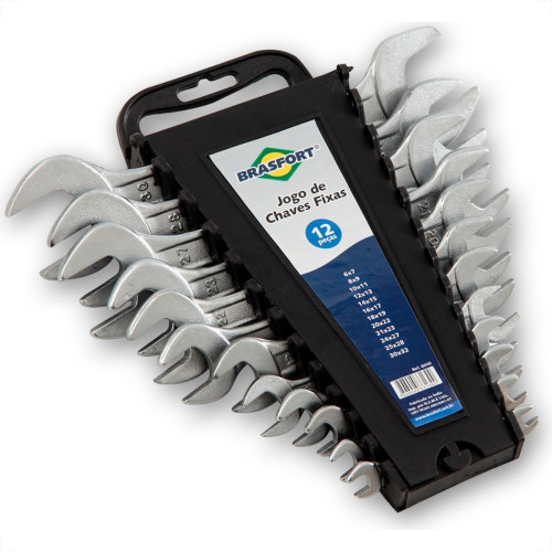 Chave Fixa Brasfort 6A32Mm 12Pecas 6040 Chave Fixa Brasfort 6A32Mm 12Pecas 6040