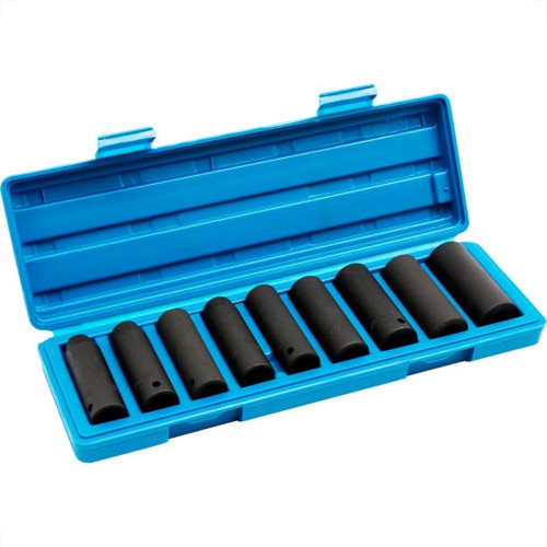 Soquete Waft Impacto Sem Catraca 1/2''Longo Com 09Pecas 6160 Soquete Waft Impacto Sem Catraca 1/2''Longo Com 09Pecas 6160