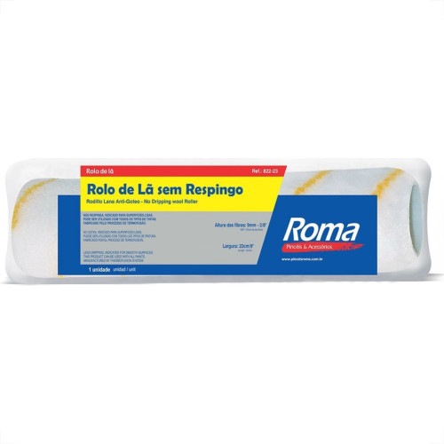 Rolo La Roma Sem Respingo 23Cm Sem Cabo 822 23 Rolo La Roma Sem Respingo 23Cm Sem Cabo 822 23
