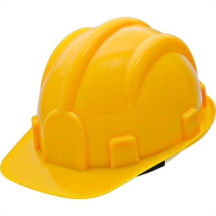 Capacete Com Carneira Prosafety Plastico Amarelo Wps0873