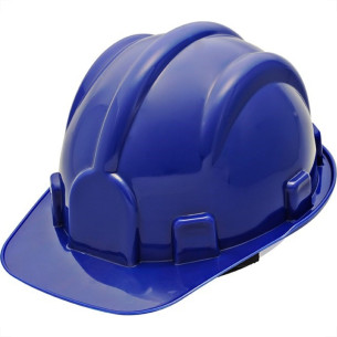 Capacete Com Carneira Prosafety Plastico Azul Wps0871